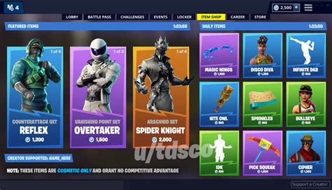 All featured and daily items currently in the shop. New Fortnite Item Shop Redesign Concept | Fortnite Insider