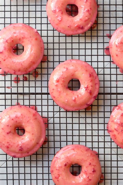 Baked Buttermilk Donuts With Fresh Strawberry Glaze So Easy To Put