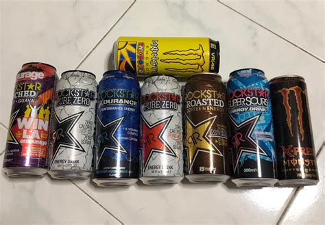 Rockstar Energy Drink And Monster Food Drinks Beverages On Carousell