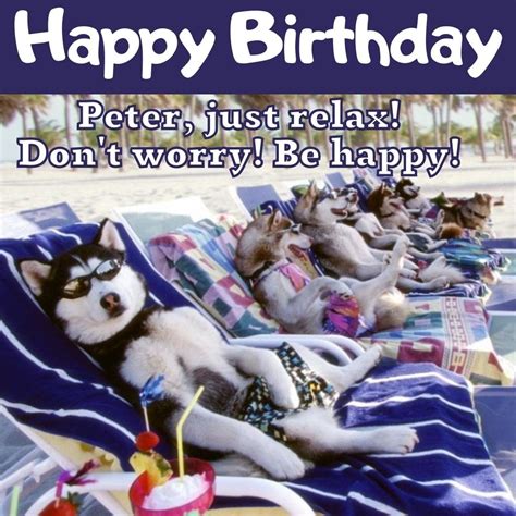 Creative Collection Of Happy Birthday Cards For Peter