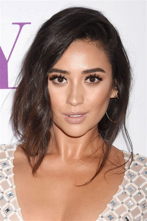 Shay Mitchell Wavy Dark Brown Braid Messy Hairstyle Steal Her Style