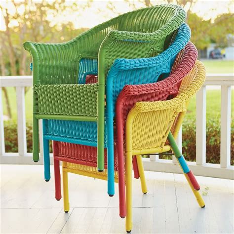 Roma All Weather Wicker Stacking Chair Outdoor Chairs Brylanehome