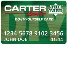 Apply now for the card of your choice. How to Apply for the Carter Lumber DIY Credit Card