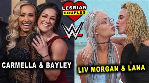 5 Lesbian Wwe Couples Lana And Liv Morgan Bayley And Carmella Youtube