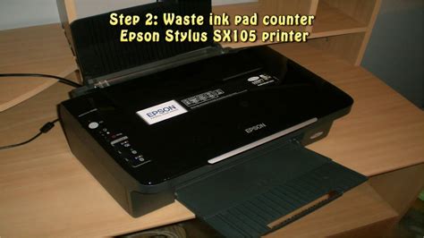 Still need help after reading the user manual? Reset Epson Stylus SX105 Waste Ink Pad Counter - YouTube