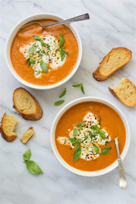 Easy Fresh Tomato Basil Soup The Café Sucre Farine