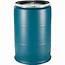 55 Gallon Plastic Drum Reconditioned Mixed Colors & Covers UN Rated