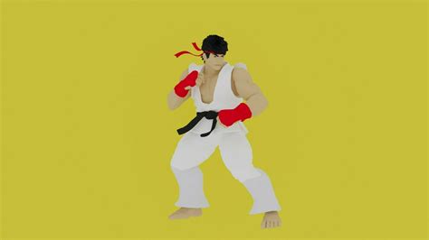 Archivo Stl Ryu Street Fighter 🎲・modelo Para Descargar E Imprimir En 3d