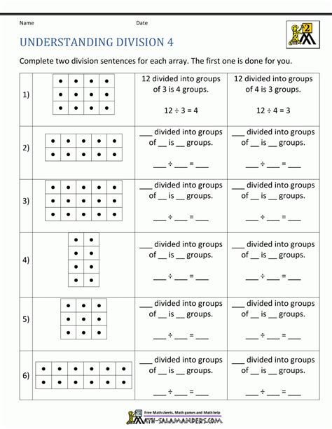 Equivalent Number Sentences Multiplication And Division Worksheets