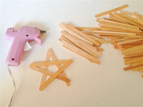 Popsicle Stick Star Garland Whatever