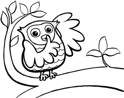 Cute Owl Coloring Pages To Print Coloring Home