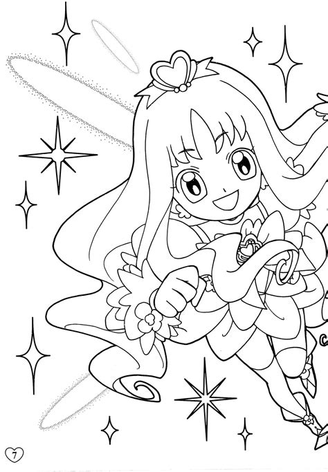 Smile Precure Coloring Pages For Girls Coloring Pages
