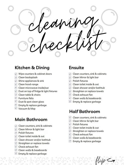 Editable Printable Cleaning Checklist Etsy Singapore