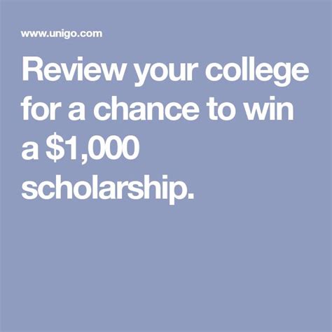 Review Your College For A Chance To Win A 1000 Scholarship