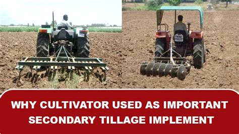 Cultivator Tillage Implement Secondary Tillage Implement