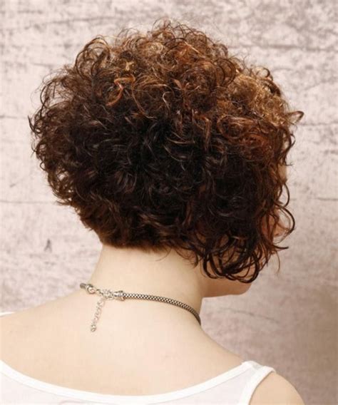 20 Short Stacked Bob Haircuts For Curly Hair