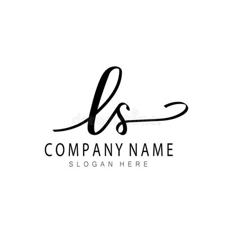 Elegant Line Curve Vector Logotype Premium Letter Sl Or Ls Logo Design