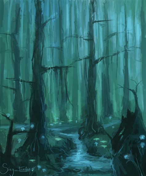 Glowing Forest By Joshuanel On Deviantart