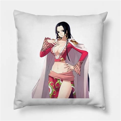 A Pillow With An Image Of A Woman Dressed In Red And Holding A Fan On