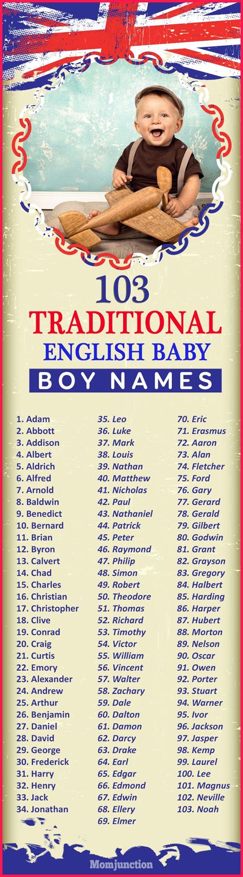103 Traditional English Baby Boy Names With Meanings English Baby Boy