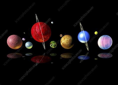 Alien Solar System Artwork Stock Image F0050432 Science Photo