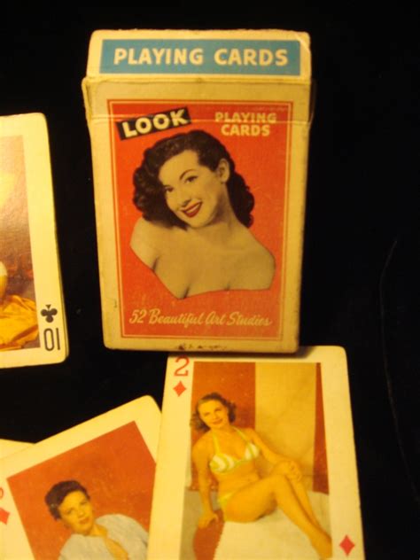 Original Deck Of 1940â€™s Pin Up Girls Playing Cards Sold For Sale