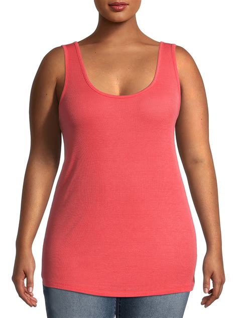 Terra And Sky Womens Plus Size Layering Tank