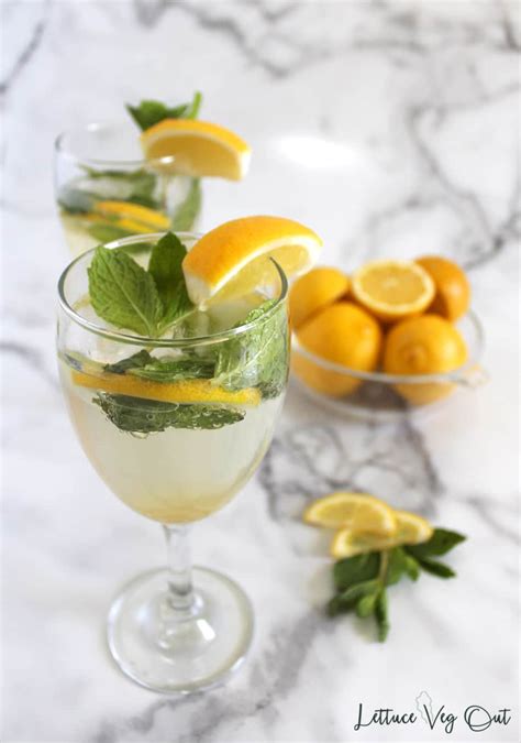 Lemon Mocktail Mojito Style With Mint Vegan Friendly