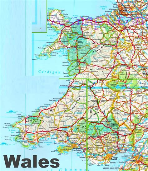 castles in south wales map