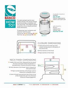 Bottle And Cap Dimensions By Basco Issuu