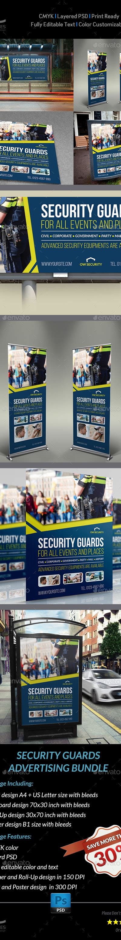 Security Guards Advertising Template By Owpictures Graphicriver