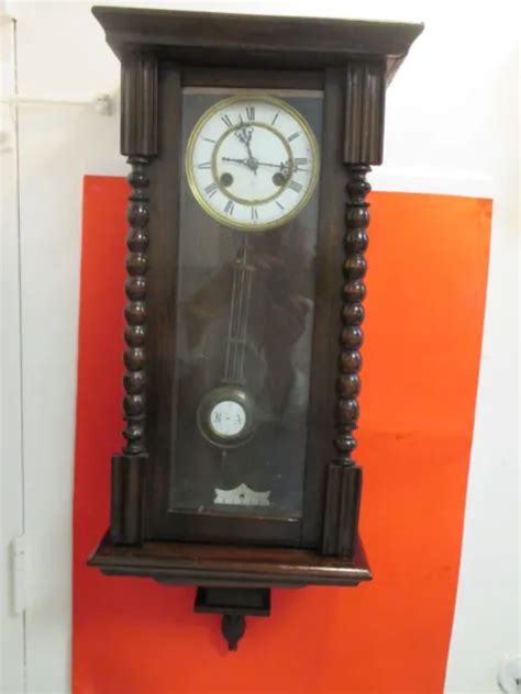 antique junghans wall clock german vienna regulator 8 day chime working 147 77 picclick