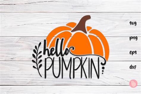 Hello Pumpkin Svg Autumn Graphic By Olicloud · Creative Fabrica