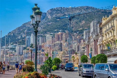 Panorama Of A Residential Area In Monaco Editorial Stock Image Image