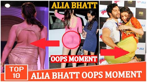 Bollywood Celebrities Alia Bhatt Hot Oops Moment Wardrobe Malfunction Bollywood Oops Moment