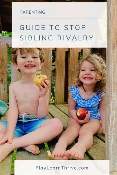 Sibling Rivalry How To Stop All The Fighting Play Learn Thrive