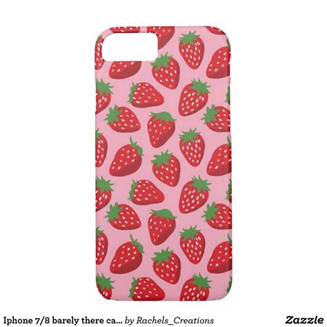 Iphone 78 Barely There Case Strawberries Pink Case Mate Iphone Case