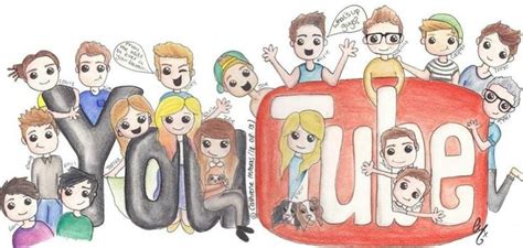 All My Favourite Youtubers In One Cartoon Adorable Drawing Youtubers