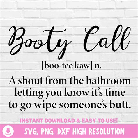 Booty Call Svg Funny Bathroom Svg Bathroom Svg Bathroom Etsy