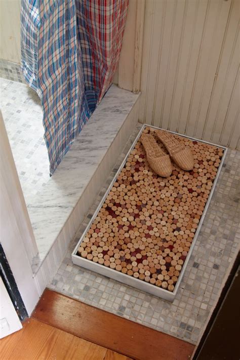 Wine Cork Bathmat Cork Bath Mats Wine Cork Recycled Wine Corks