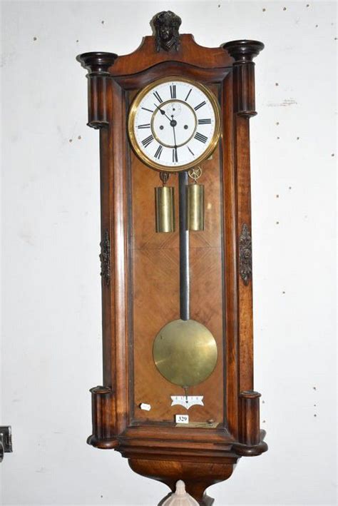 Walnut Vienna Regulator Wall Clock Clocks Wall Horology Clocks And Watches