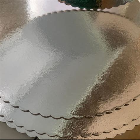 10 Gold Scalloped Edge Cake Board Corrugated Cake Arts