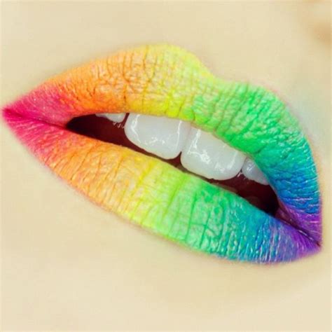 Rainbow Lip Art Lip Art Rainbow Lips Rainbow Makeup