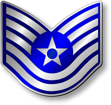 Technical Sergeant Tsgt Stripes Metallic