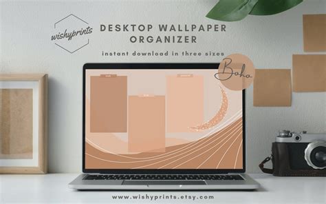 2021 Desktop Wallpaper Organizer Boho Desktop Wallpaper Etsy Images