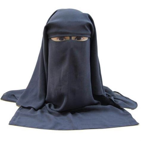 Muslim Bandana Scarf Islamic 3 Layers Niqab Burqa Bonnet Hijab Cap Veil