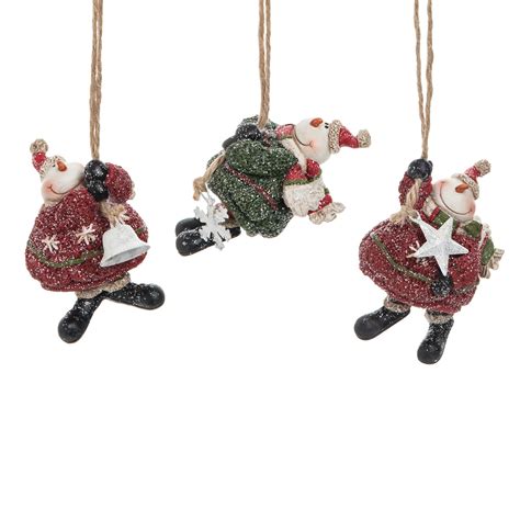 The Holiday Aisle® 3 Piece Goofy Snowman Hanging Figurine Ornament Set Wayfair