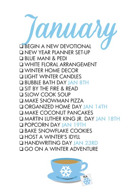 January Life List Monthly Celebration How To Plan Planner