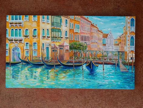 Venice Watercolor Painting Venice Cityscape Italian Art Painting Art