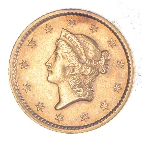 100 United States Gold Coin 1853 Liberty Head Historic Property